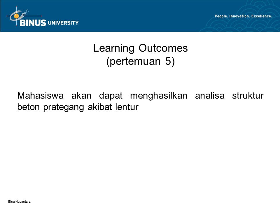 Learning Outcomes (pertemuan 5)