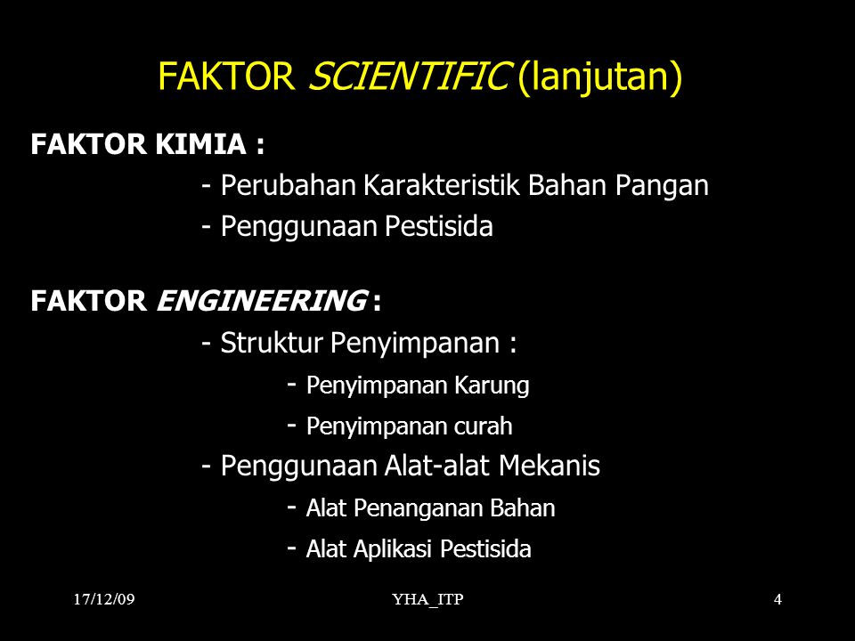 FAKTOR SCIENTIFIC (lanjutan)