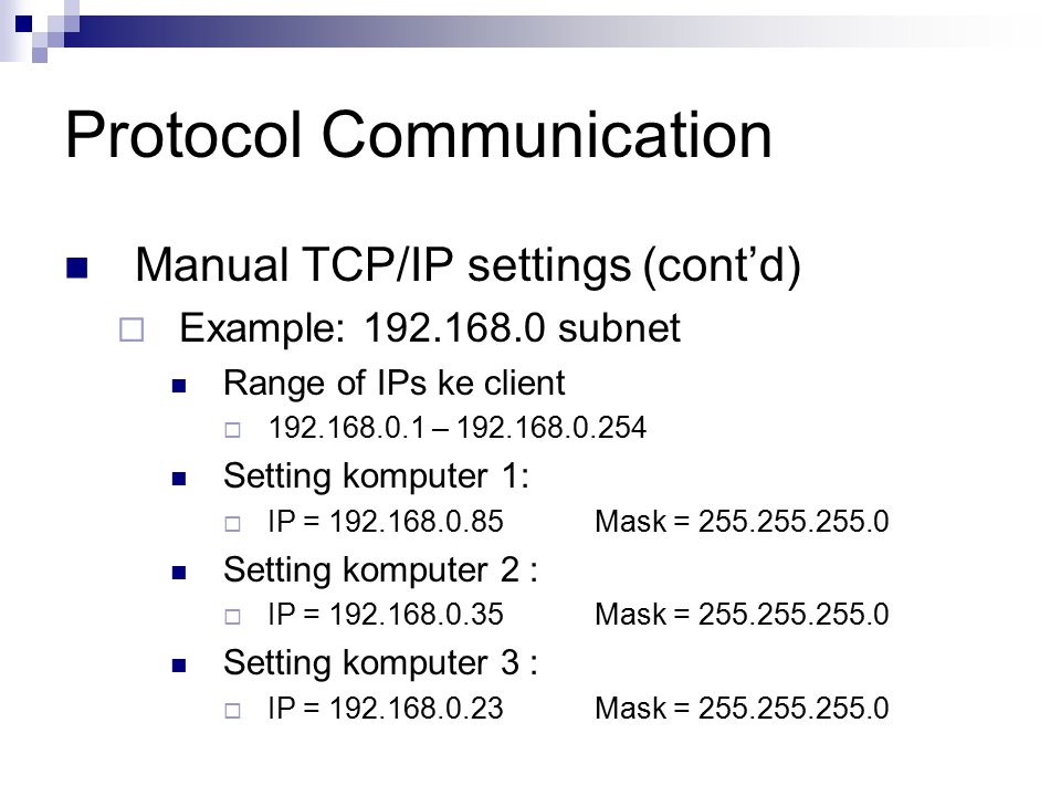 Protocol Communication