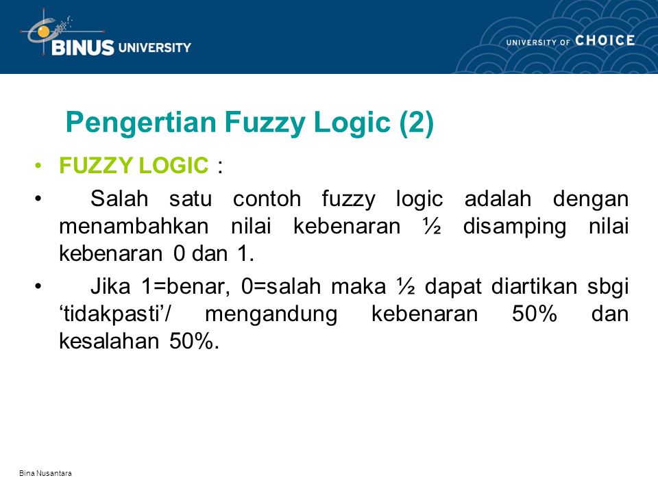 Pengertian Fuzzy Logic (2)