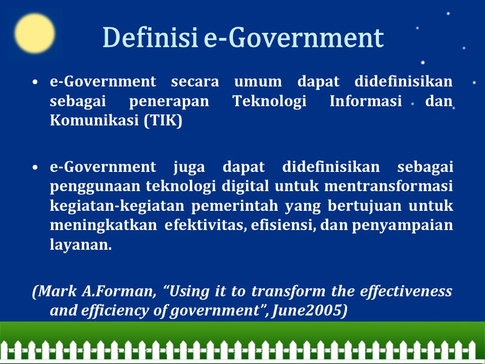 Definisi e-Government