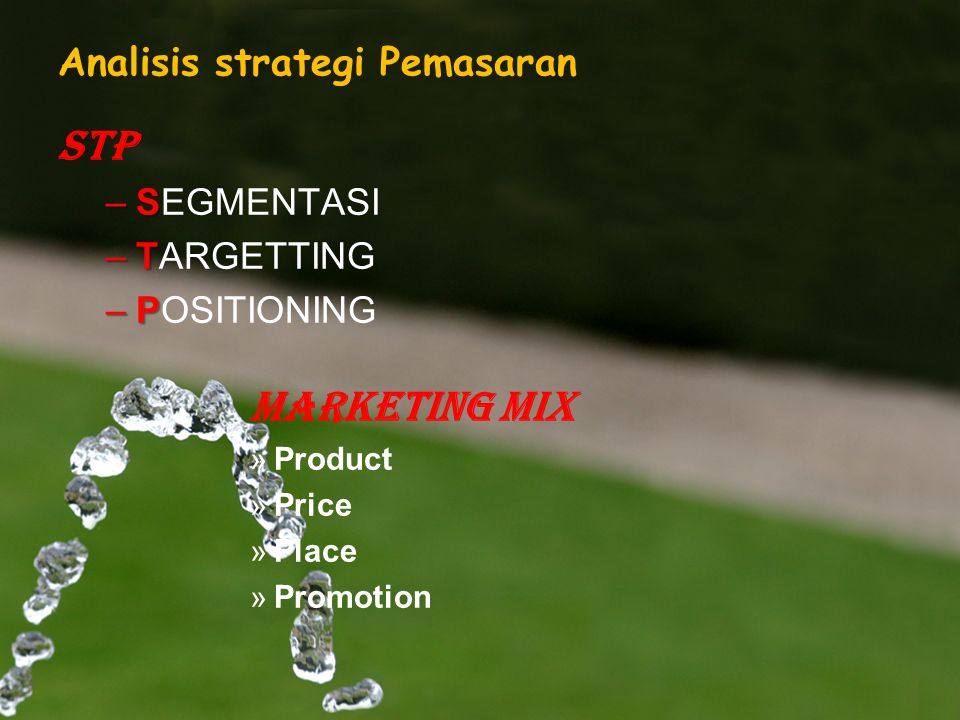 Analisis strategi Pemasaran