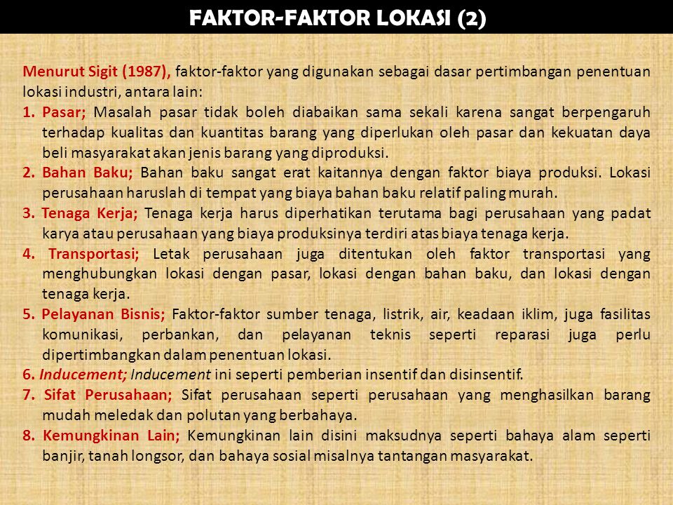 FAKTOR-FAKTOR LOKASI (2)