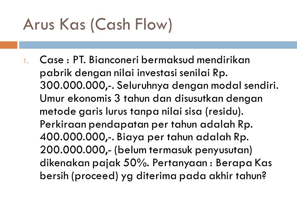 Arus Kas (Cash Flow)