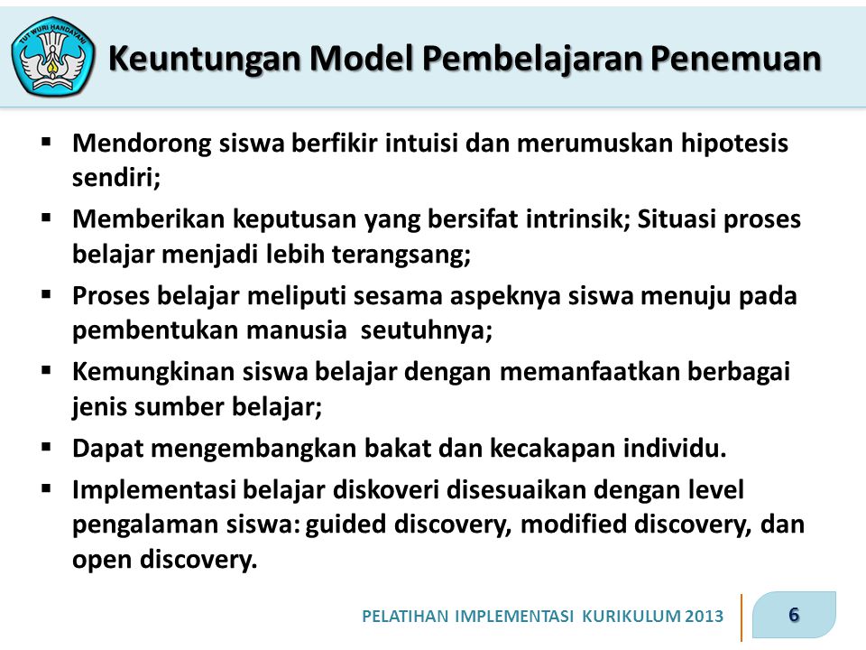 Keuntungan Model Pembelajaran Penemuan