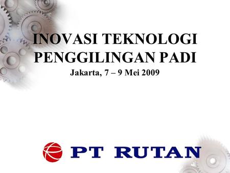 INOVASI TEKNOLOGI PENGGILINGAN PADI