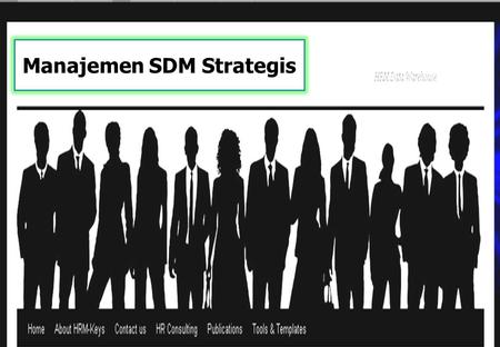Manajemen SDM Strategis