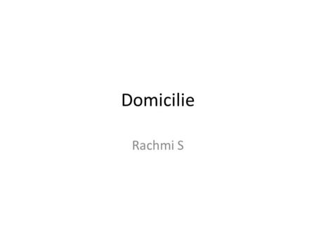 Domicilie Rachmi S.