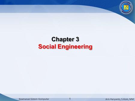 Chapter 3 Social Engineering.