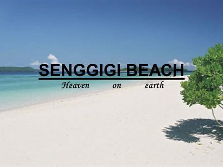 SENGGIGI BEACH Heaven on earth.