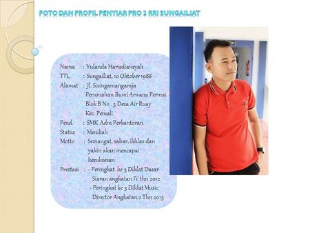 Foto dan profil penyiar pro 2 rri sungailiat