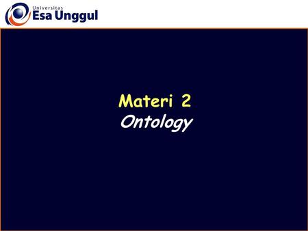 Materi 2 Ontology.