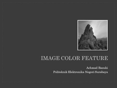 Image color feature Achmad Basuki