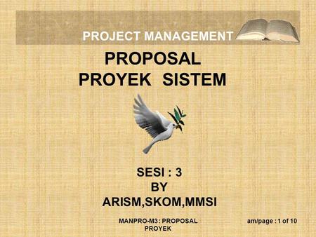 PROPOSAL PROYEK SISTEM