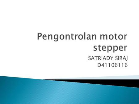 Pengontrolan motor stepper