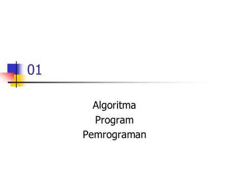 Algoritma Program Pemrograman