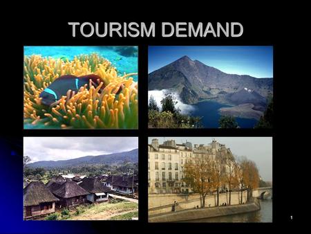 TOURISM DEMAND.