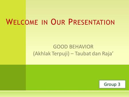 Welcome in Our Presentation