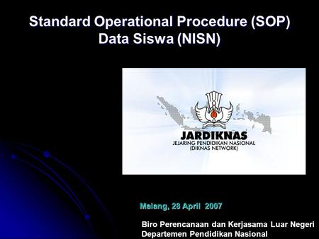 Standard Operational Procedure (SOP) Data Siswa (NISN)