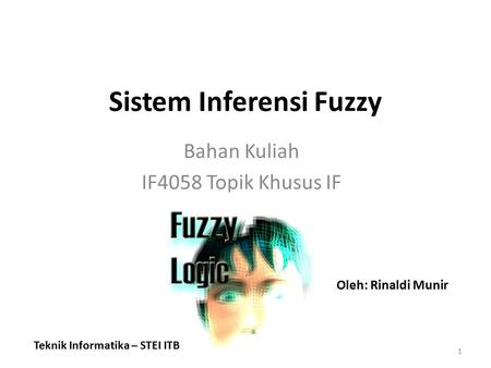Sistem Inferensi Fuzzy