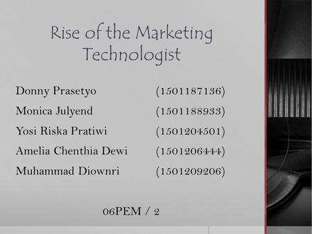 Rise of the Marketing Technologist