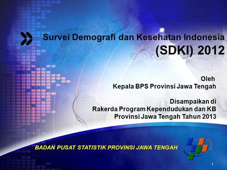 Survei Demografi dan Kesehatan Indonesia (SDKI) 2012