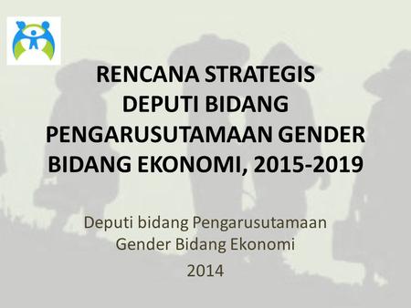 Deputi bidang Pengarusutamaan Gender Bidang Ekonomi 2014