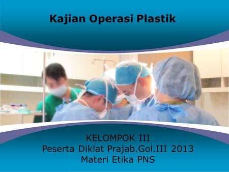Kajian Operasi Plastik