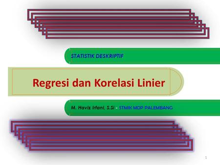 Regresi dan Korelasi Linier