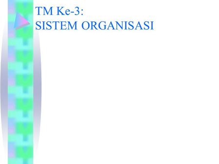 TM Ke-3: SISTEM ORGANISASI