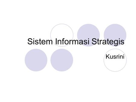 Sistem Informasi Strategis