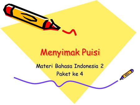 Materi Bahasa Indonesia 2 Paket ke 4