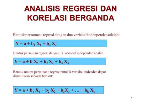 Statistika Regresi Linier Sederhana Ppt Download