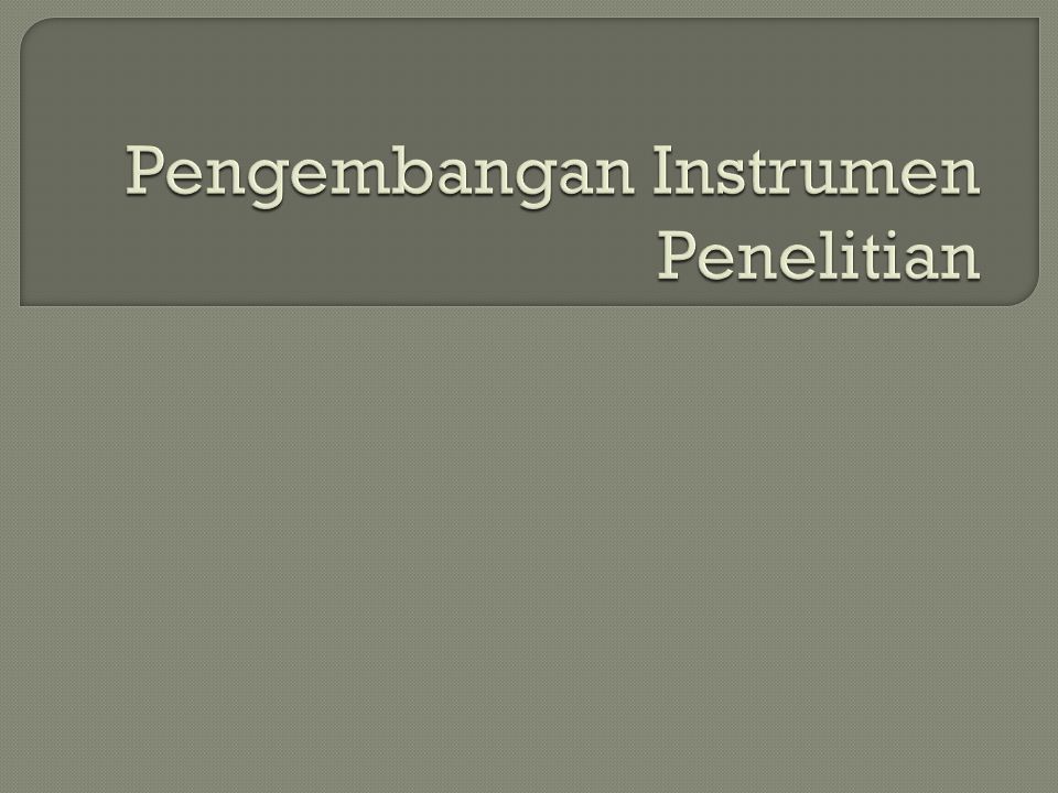 Instrumen Adalah – Brain