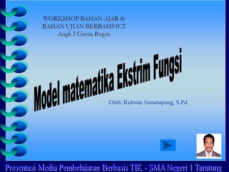 Model matematika Ekstrim Fungsi