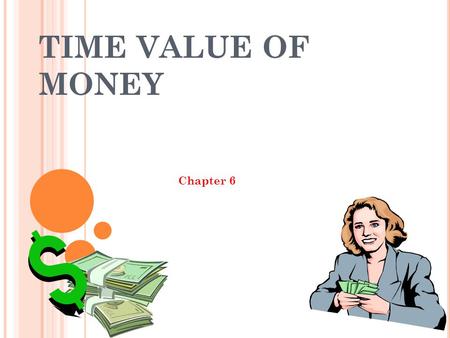 TIME VALUE OF MONEY Chapter 6.