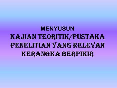 contoh ppt literature review