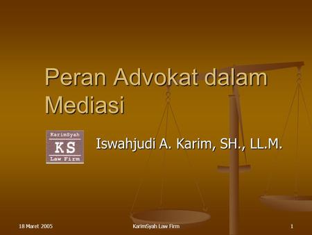 Peran Advokat dalam Mediasi