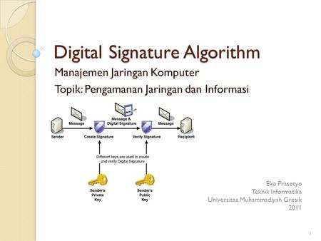 Digital Signature Algorithm