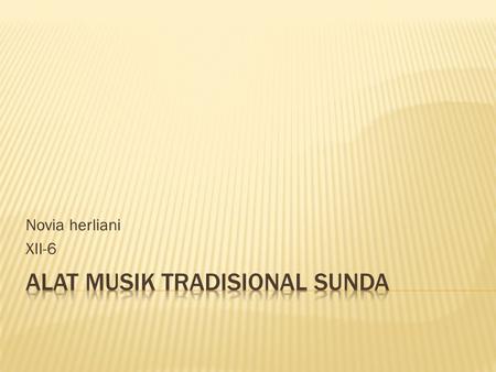 Alat musik tradisional sunda