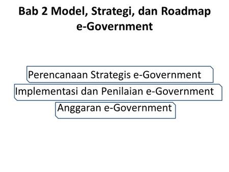 Bab 2 Model, Strategi, dan Roadmap e-Government