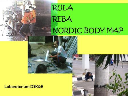 RULA REBA NORDIC BODY MAP Laboratorium DSK&E.