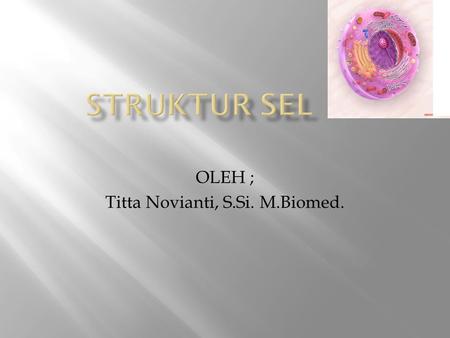 OLEH ; Titta Novianti, S.Si. M.Biomed.
