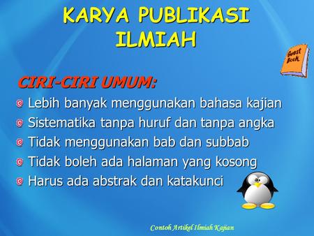 KARYA PUBLIKASI ILMIAH