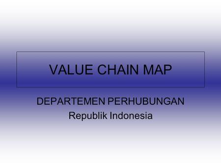 DEPARTEMEN PERHUBUNGAN Republik Indonesia