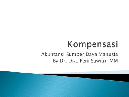 Akuntansi Sumber Daya Manusia By Dr. Dra. Peni Sawitri, MM