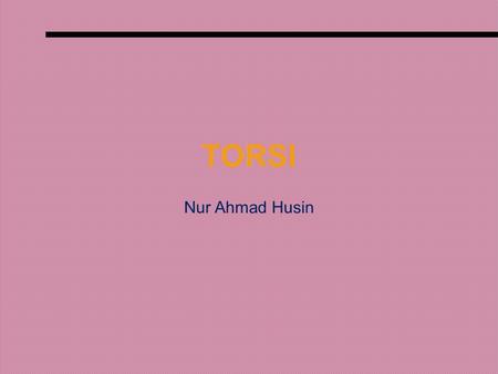 TORSI Nur Ahmad Husin.