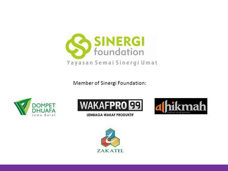 Member of Sinergi Foundation: