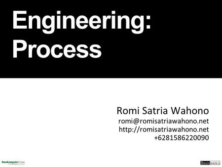 Software Engineering: Process