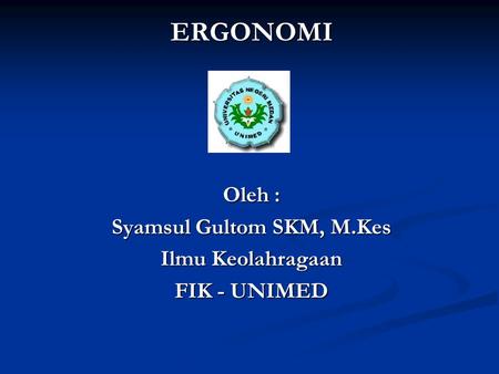 Syamsul Gultom SKM, M.Kes